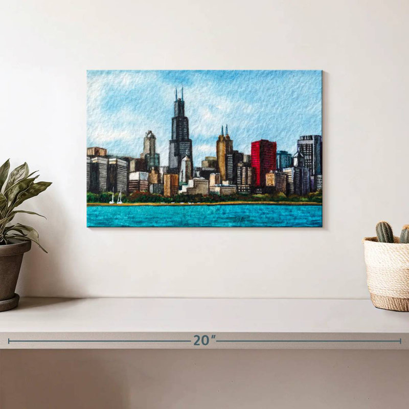 Horizon de Sirci à Chicago, H 8 po x l 12 po