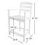 Chaise avec accoudoirs de bar POLYWOOD La Casa-9706242-89540342