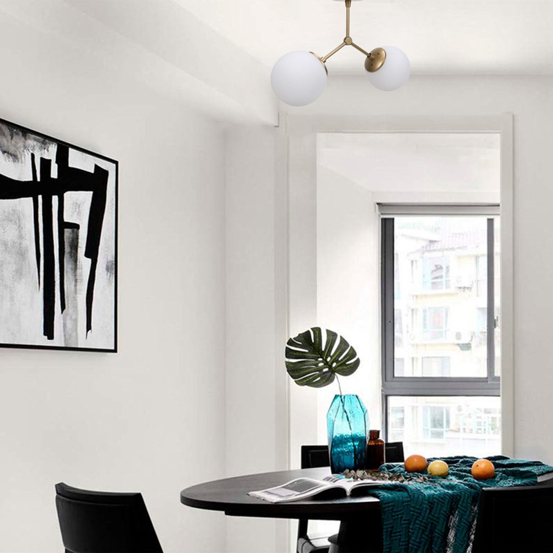 Chandelier, Jaune / blanc