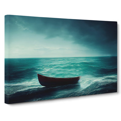 Lone Boat Vol.2 - Wrapped Canvas