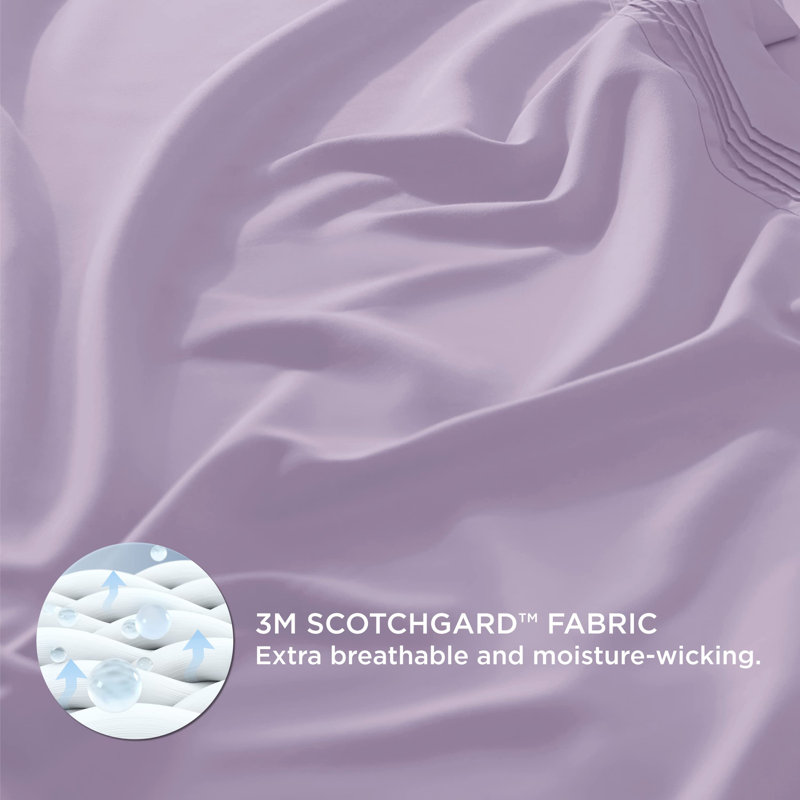 Bedsure Deep Pocket Sheets Set, Light Purple, Full Sheet Set with 2 Pillowcases
