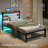 Platm Bed Frame With USB Charging Station-132169706