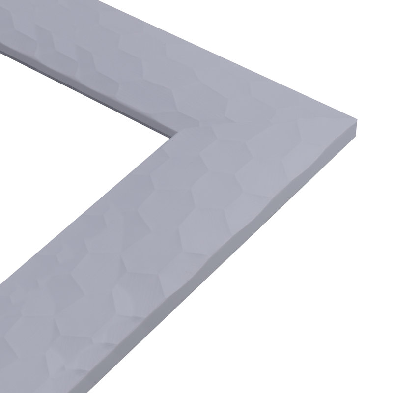 Bellbrook Plastic Flat Mirror, 84 cm H x 64 cm W, White