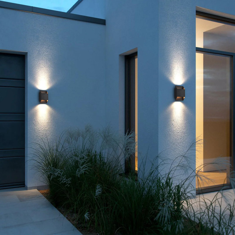 LED Wall Light, 8'' H x 4.75'' W x 3'' D