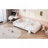 Twin Size Upholstered Daybed, Sherpa Fabric Sofabed With Cloud-Shaped Backrest-603757185-603757190