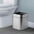 2 Gallon Stainless Steel Square Open Top Bin