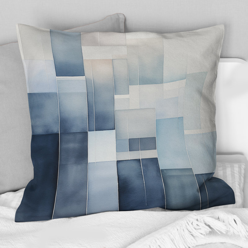 Coussin Cubist Dreams In Faded Retro