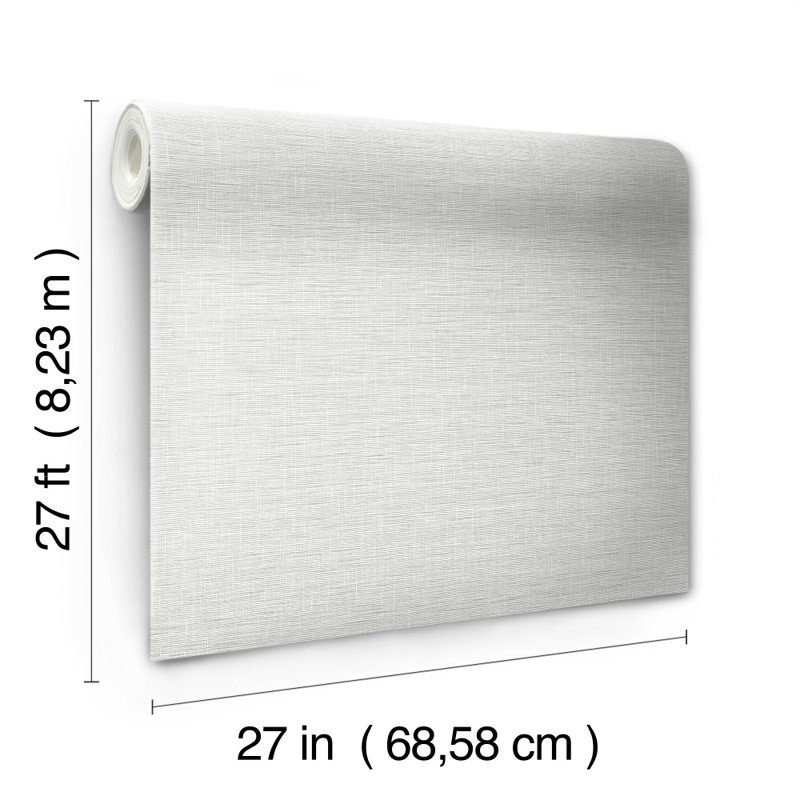 Rouleau de papier peint l 2,75 pi x p 20,5 po, Gris