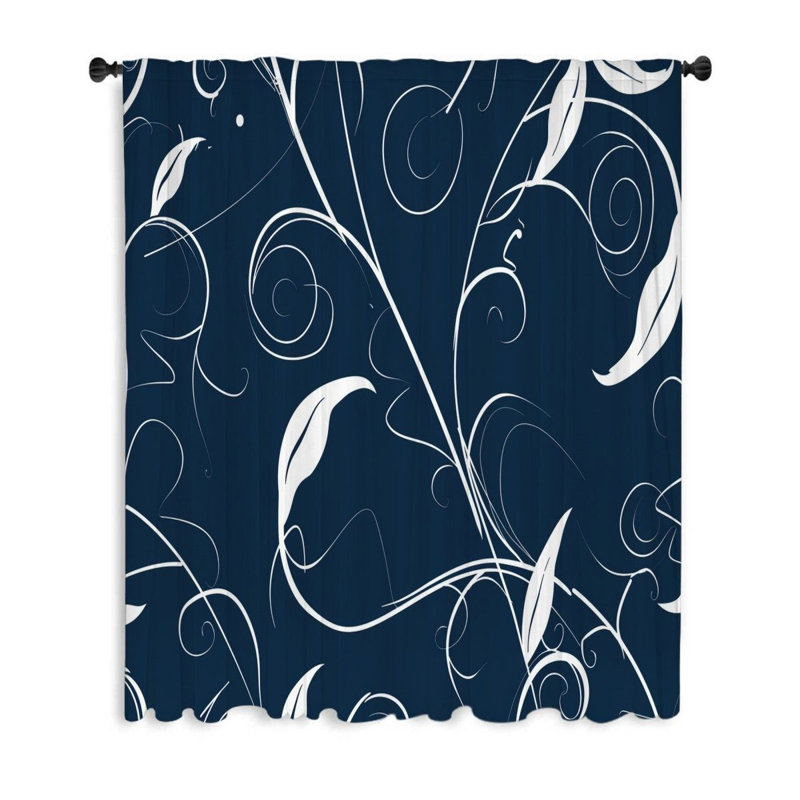Rideau transparent en polyester Christanna, L 50 po x L 84 po
