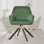 Modern Fabric Swivel Upholstered Dining Chair With Arm-1707722290