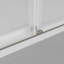 Porte de baignoire coulissante double sans cadre de 56 à 60 po x H 60 po avec verre trempé de 3/8 po-103173529