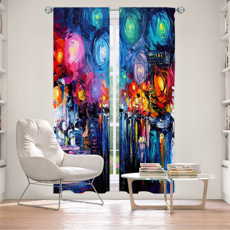 Feza Room Darkening Curtain Pair, 20" W x 82" L