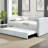 Modern Grey Twin Size Daybed With Ergonomic And Functional Features Pull-Out Function - Upholstered Bed