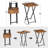 Castenada Folding TV Tray Table-1645366343