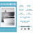 Bright 36" X 28" Led Bathroom Mirror, 5 Mins Defogging, 3 Colors Dimmable, Full Hd Image Mirror With Led, , Adjustable, Reflect