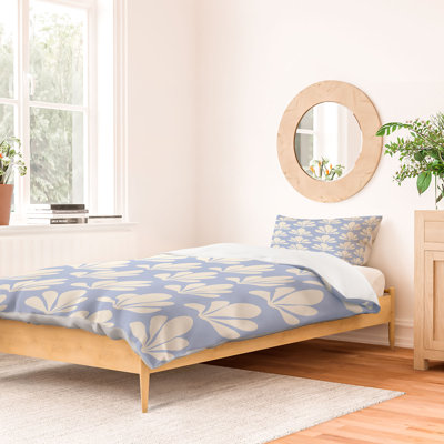 Blue Standard Cotton Duvet Cover Set