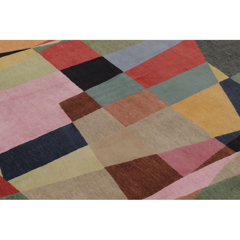 Modern One-of-a-Kind 9'0x12'2 Hand Knotted Area Rug