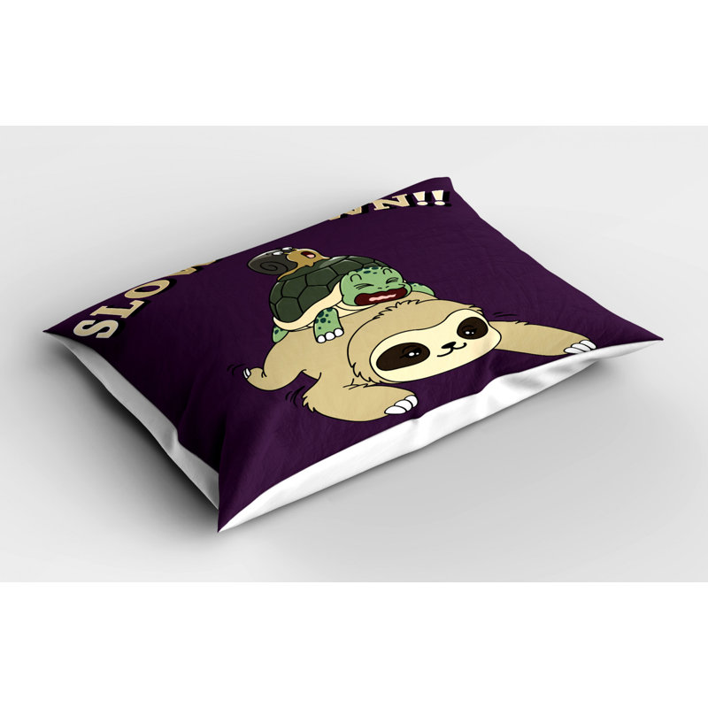 Turtle Polyester Sham Set, Queen