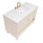 47.75581'' Double Bathroom Vanity with Marble Top