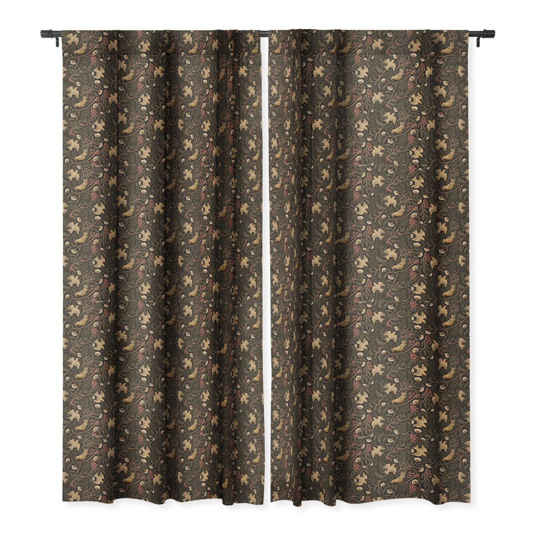 Luiza Polyester Blackout Curtain Pair (Set of 2) Wildon Home® Size per 