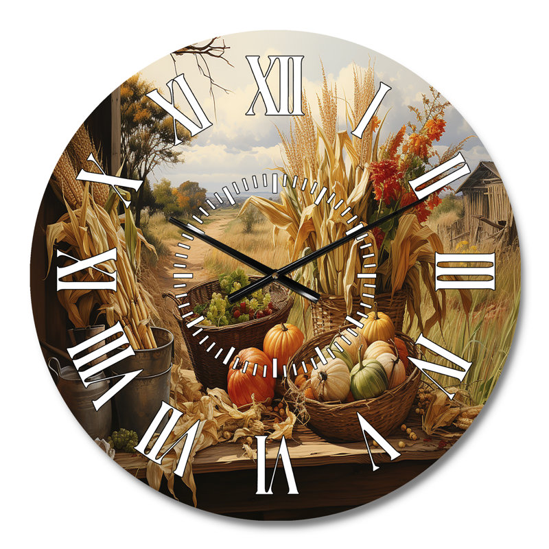 Horloge murale «African Harvest Abundance III», Médium