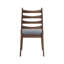 Chaise d'appoint en lin et noyer, ensemble de 2-627225884