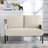 45.7 "Metal-Framed Sofas For Small Spaces, Linen And Velvet-1677588316