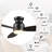 60'' Bato 3 - Blade LED Flush Mount Ceiling Fan with Remote Control and Light Kit Included-1561625591