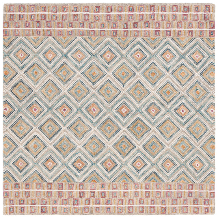 Deyoung Hand Tufted Wool Geometric Rug