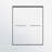 56-60 " W X 72 " H Double Sliding Opening Shower Door  - Semi-Frameless Design Design Bypass Sliding Opening Bathroom Sliding Opening Door With 1/4" (6Mm) Tempered Glass-124402530
