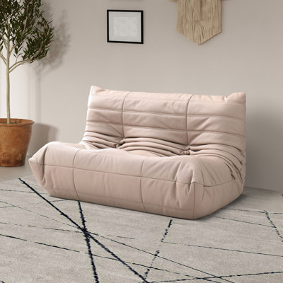 Rachel Boneless 54.75" Velvet Upholstered Loveseat