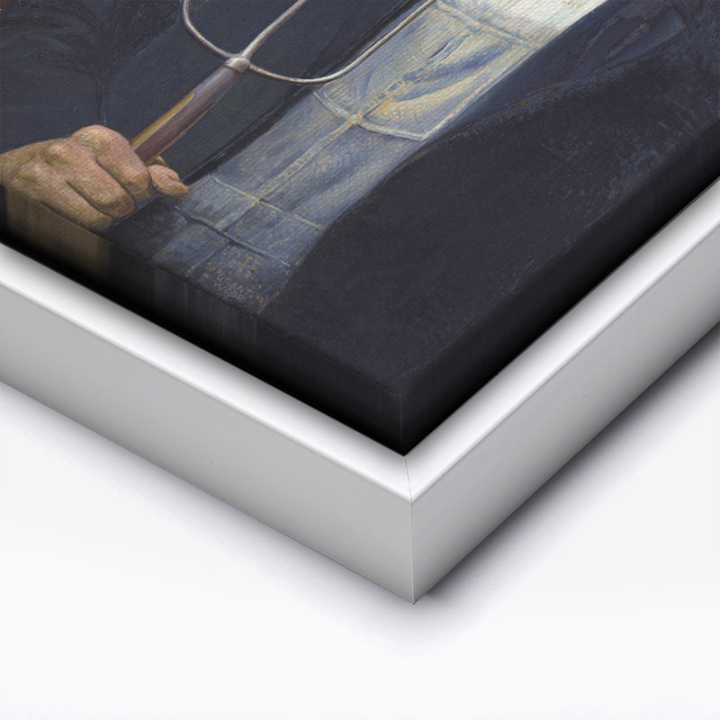 American Gothic, Canevas, H 24 po x l 32 po, Encadrement blanc