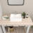 19"L X15"W Ceramic Rectangle Bathroom Sink Vessel Sink Art Basin with Faucet Hole-131202321