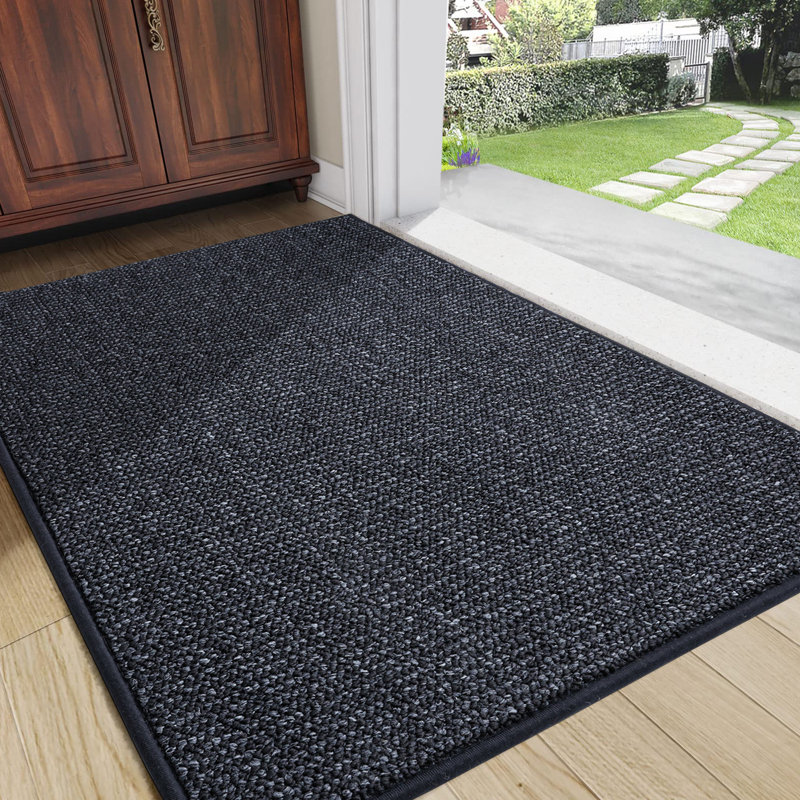 Tapis d'entrée antidérapant haut de gamme Premium, Gris, L 20 po x L 31 po