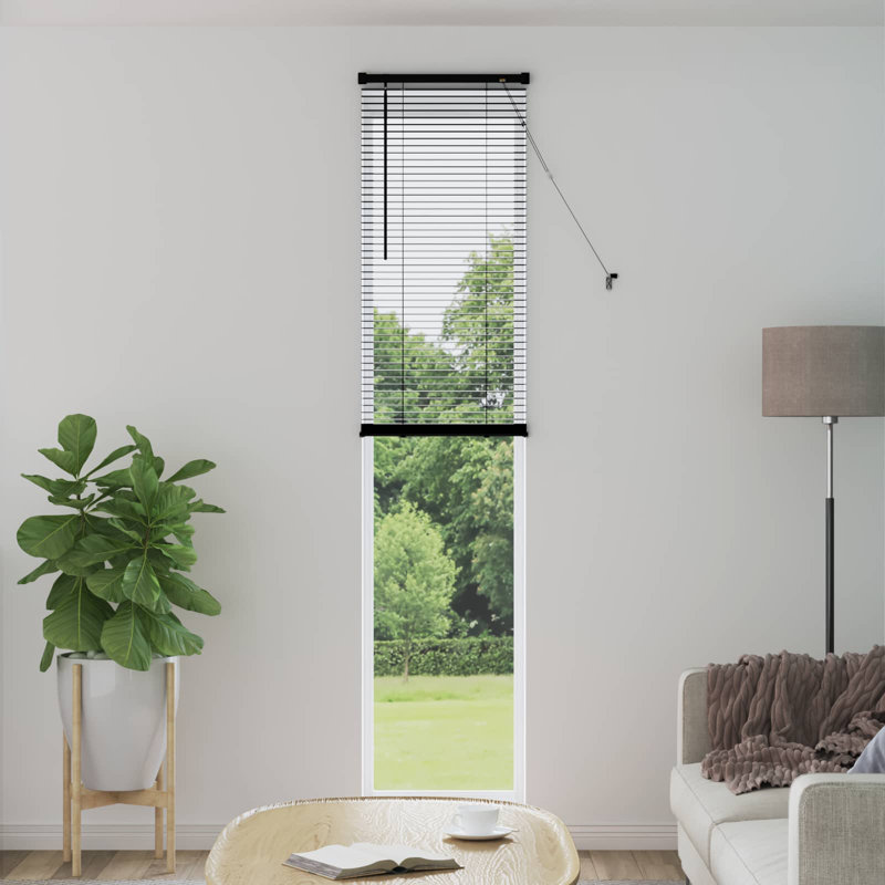 Venetian Blind, Black, 60cm W x 213cm L