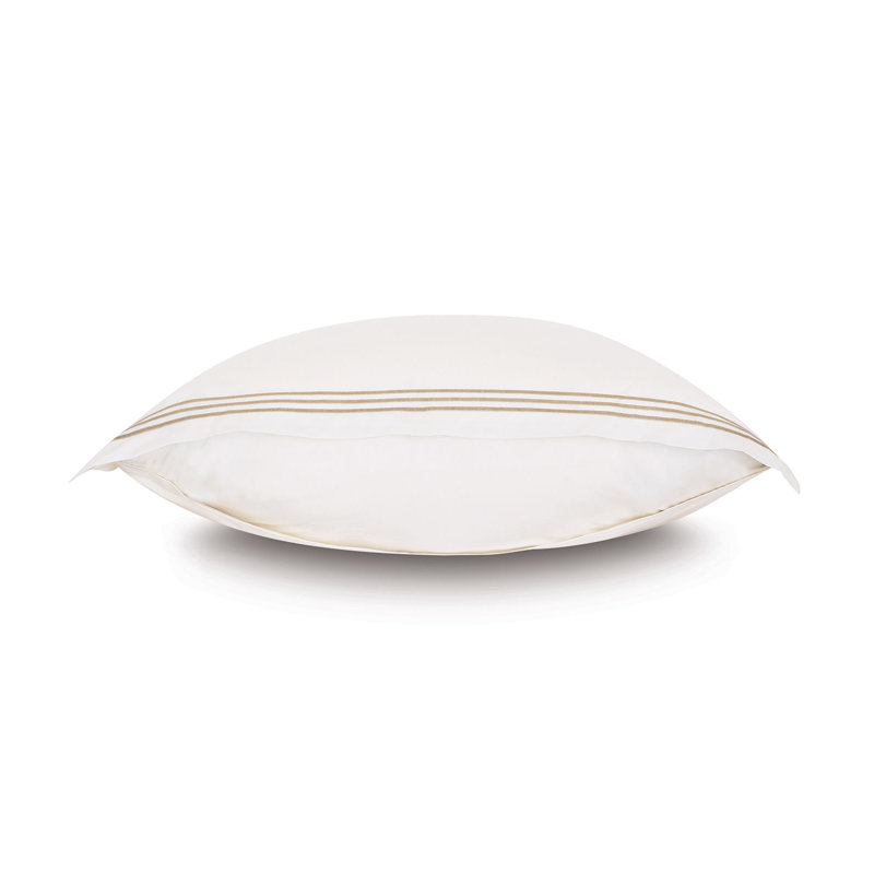 Tessa Sham, Euro, Ivory/Bisque, Multi-stripe