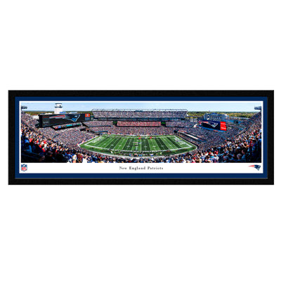 New England Patriots Framed Panoramic Print on Paper