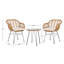 Fuze Wicker 2 - Person Patio Conversation Sets with Cushions-295692634