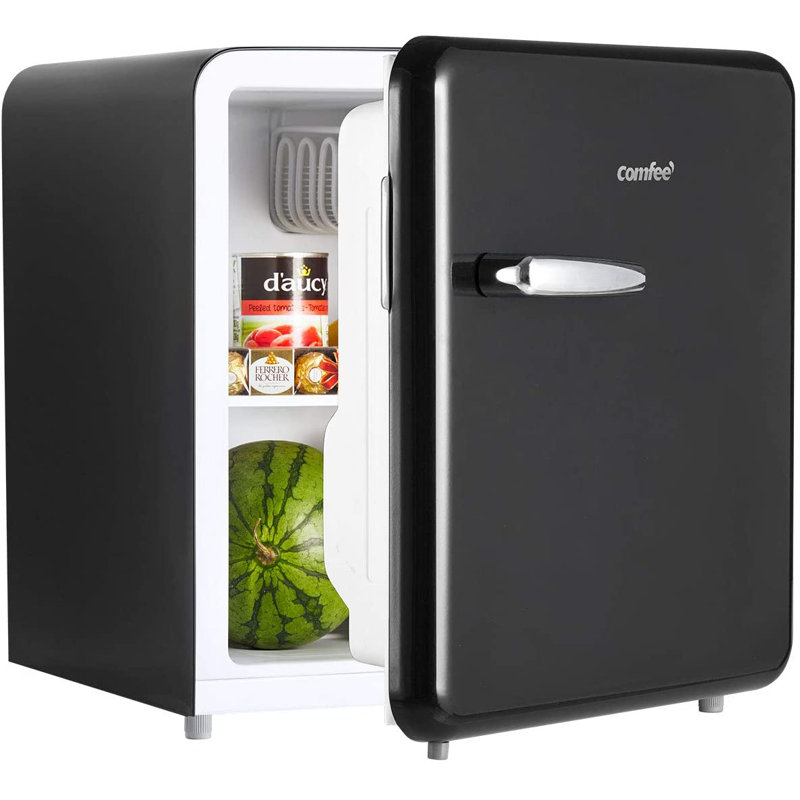 Comfee' 1.6 Cubic Feet Freestanding Mini Fridge, Black