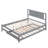 Platform Bed With Adjustable Trundle, Durable Pine Wood And MDF Construction For Enhanced Stability And Functionality