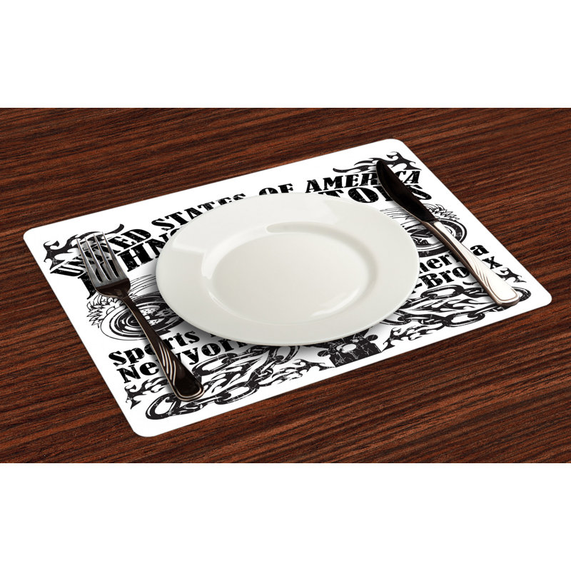 Polyester Abstract Rectangle Placemat
