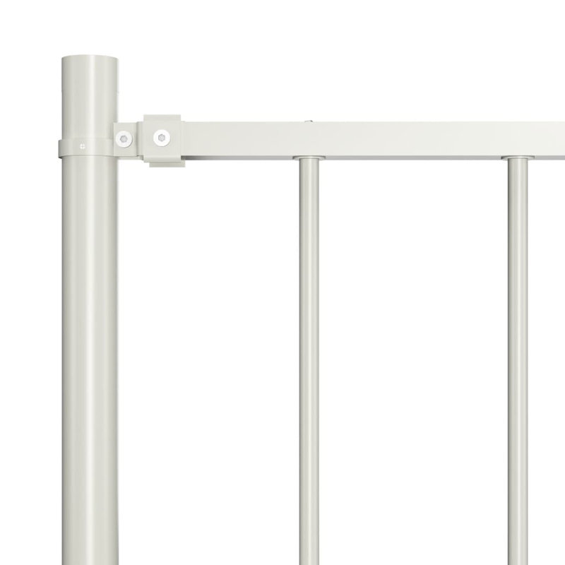 Khine Metal Fence Panels Included, 1.7m W x 1m H, White
