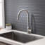 Modern Brushed Nickel Pull Out Kitchen Faucet