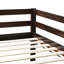 Lit superposé simple au-dessus d'un lit simple en bois massif et en bois d'hévéa massif avec échelle, plateformes supérieure et inférieure fabriquées avec des lattes renforcées-1914358761