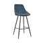 Upholstered Counter Stool with Metal Frame-748741095