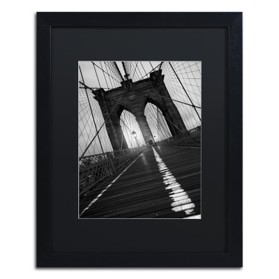 Framed Wall Art - Marion Rose ‘Double Trouble Black Bear’ Wall Decor with Matted Frame - Living Room, Kitchen, and Bathroom Art - 16x20