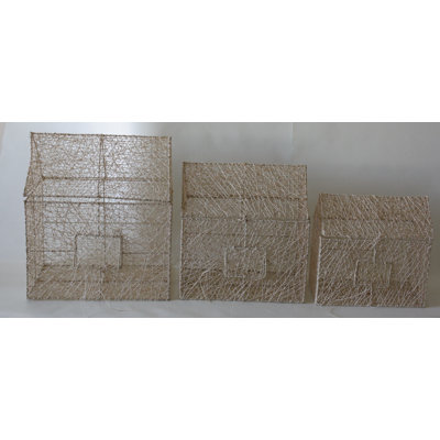 Ensemble de boîtes de rangement 3 pièces sinamay