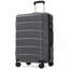 Valise 24 po Hardshell ABS à carreaux, valise de voyage extensible durable avec roulettes, serrure TSA