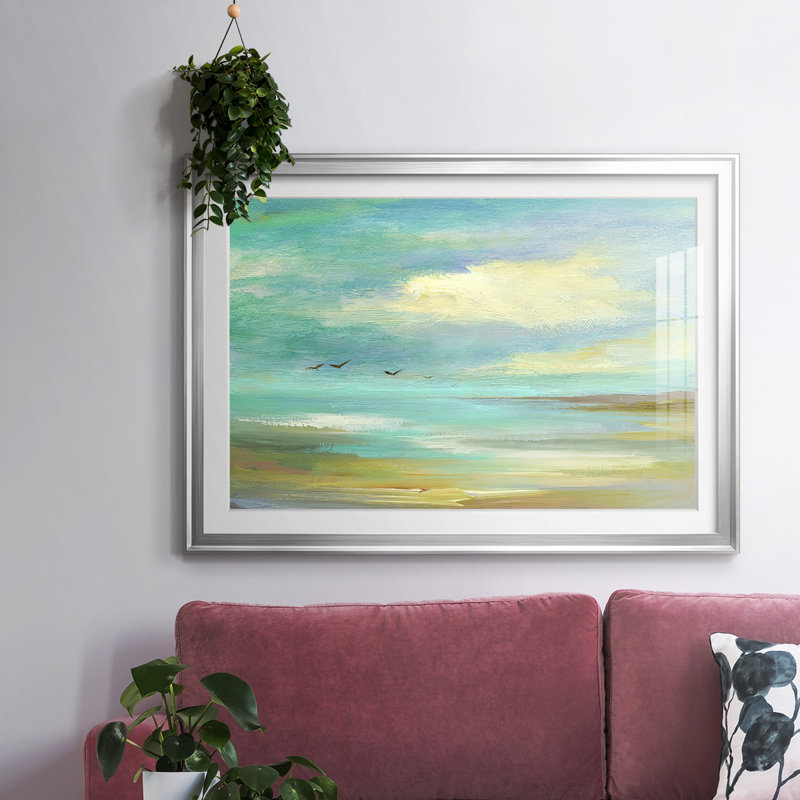 «Drifting», impression sur papier, Argent, H 30 po x l 44 po x P 1,5 po