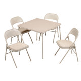 Walterhill Ebern Designs 34'' Foldable Card Table with Chairs